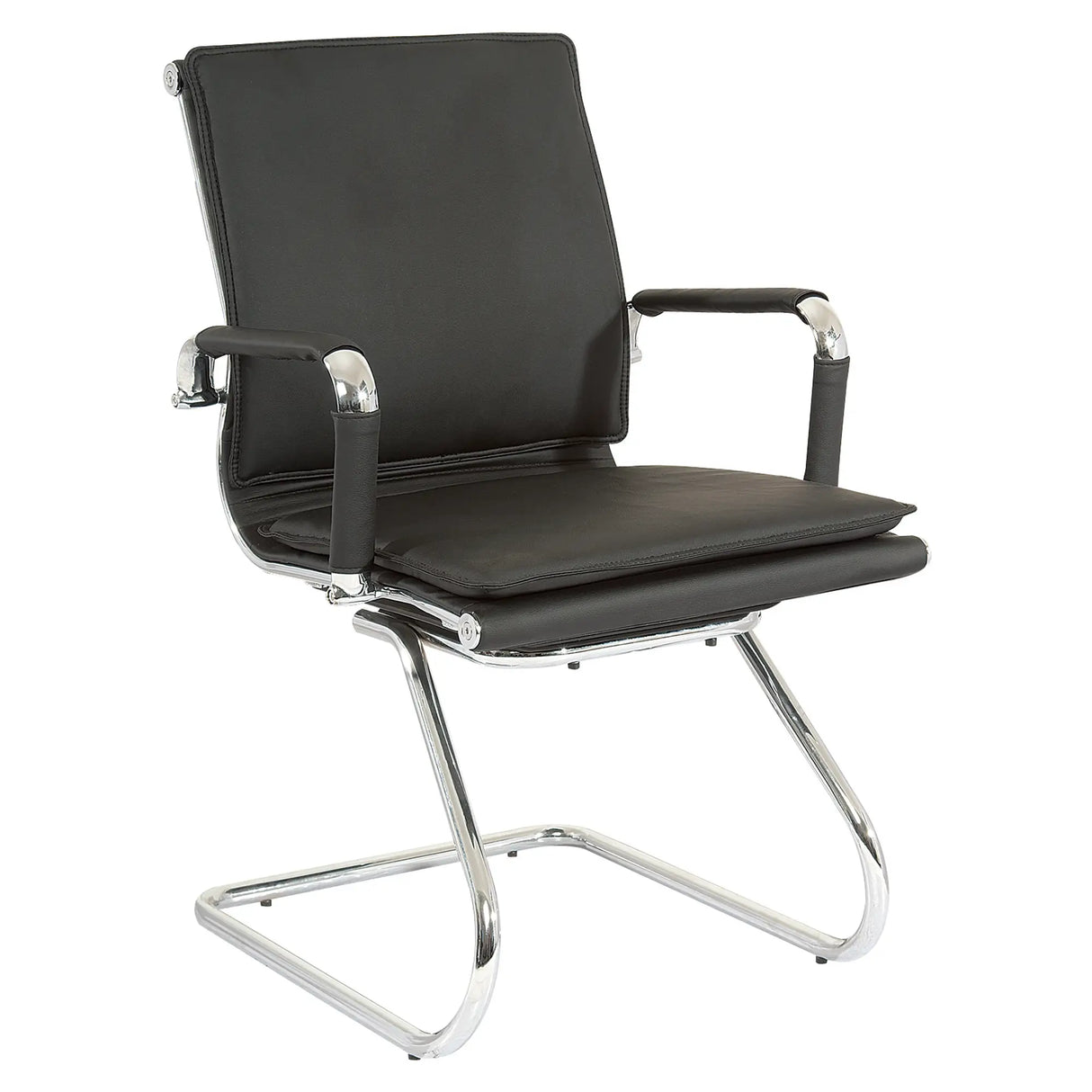 Classic Eames Flat Cushion Visitor Office Chair