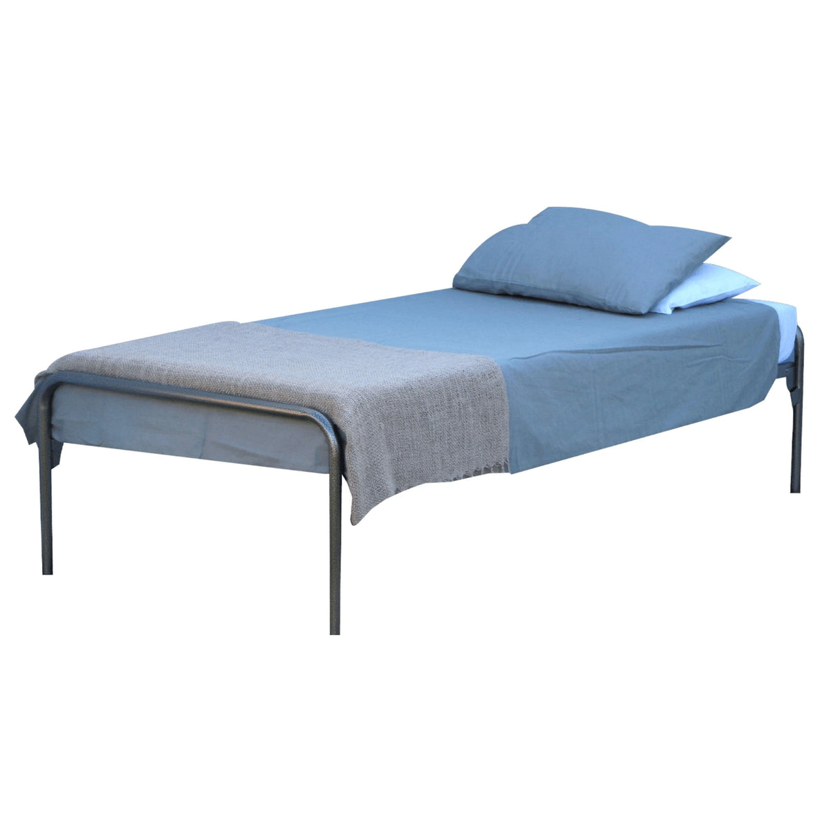 Divan Single Steel Bed 1900L x 915D x 325mm High (Welded Mesh 50 x 50mm with No Head and Foot Rest)