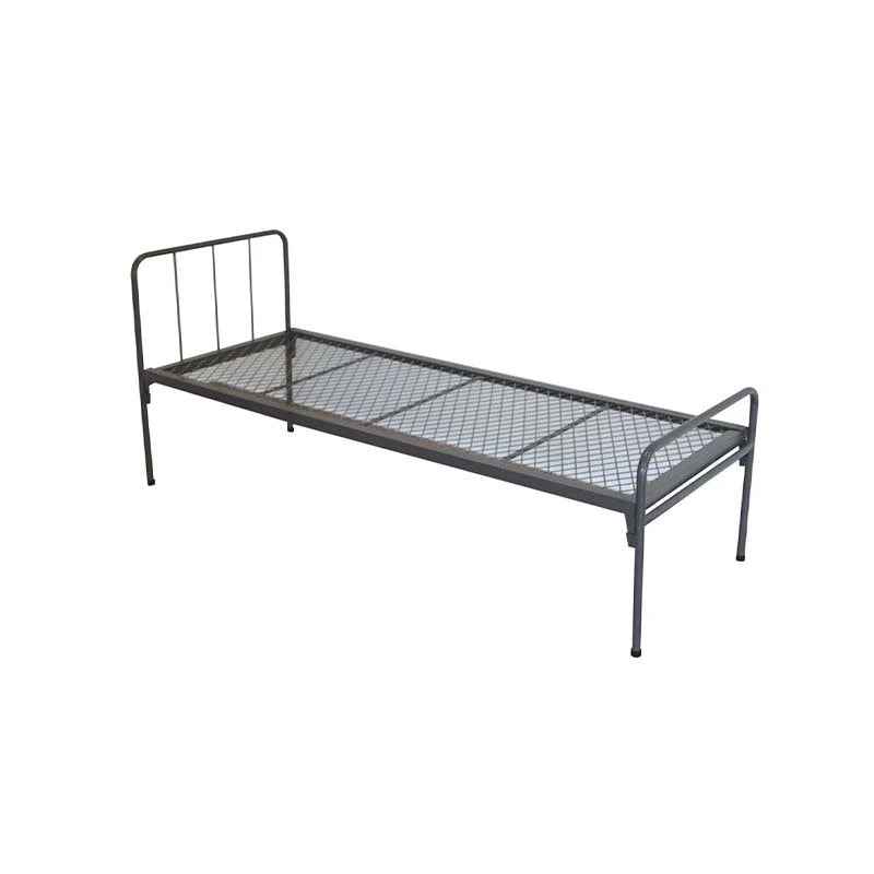 Induna Single Steel Bed 1900L x 760D x 405mm High (Welded Mesh 100 x 100mm with Head and Foot Rest)