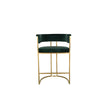 Dee Bar Stool Original Steel Gold Spray Upholstered