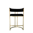 Dee Bar Stool Original Steel Gold Spray Upholstered