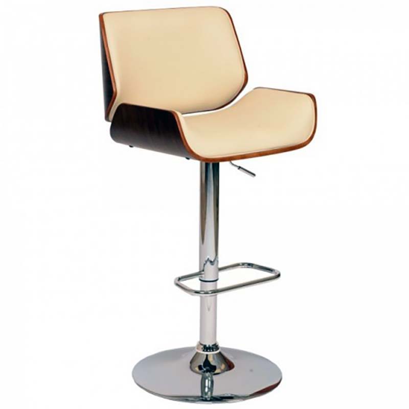 Nelia Polywood Bar Stool Adjustable Seat Height Footrest