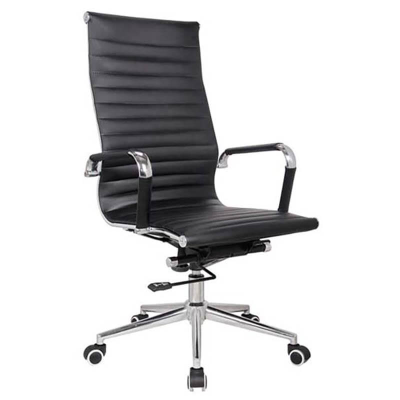 Classic Eames Pleather High-back Chair