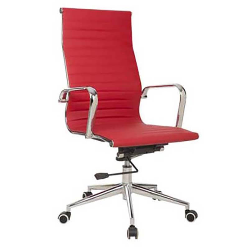 Classic Eames Pleather High-back Chair