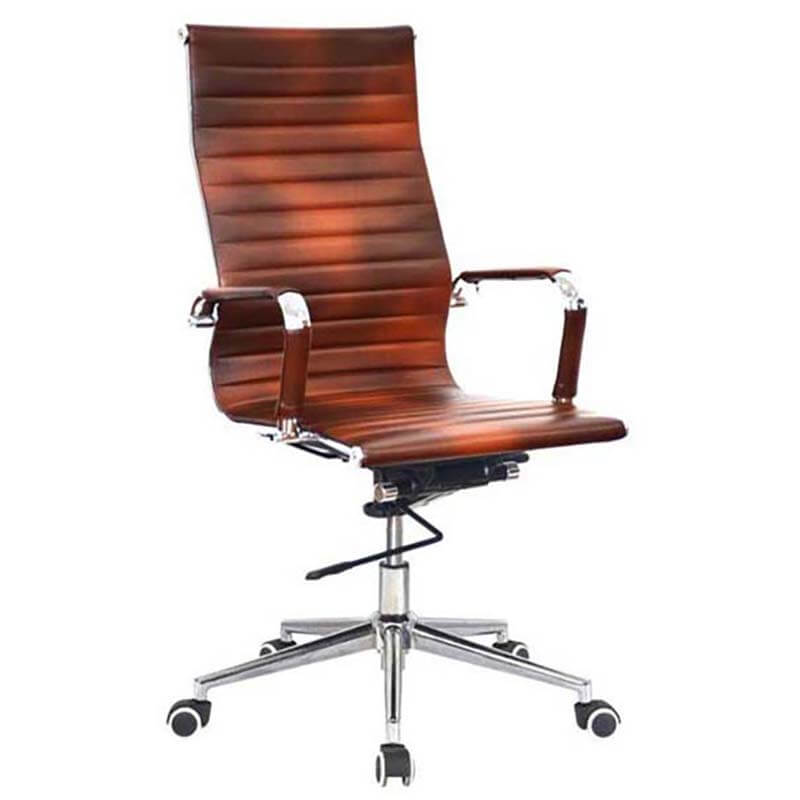 Classic Eames Pleather High-back Chair