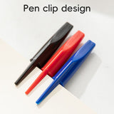 Q-8 0.5mm Ball Point Pen, Mini Tip (Box of 12) Red