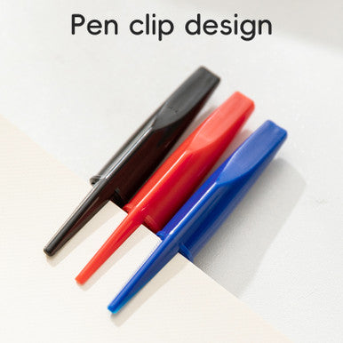Q-8 0.5mm Ball Point Pen, Mini Tip (Box of 12) Red