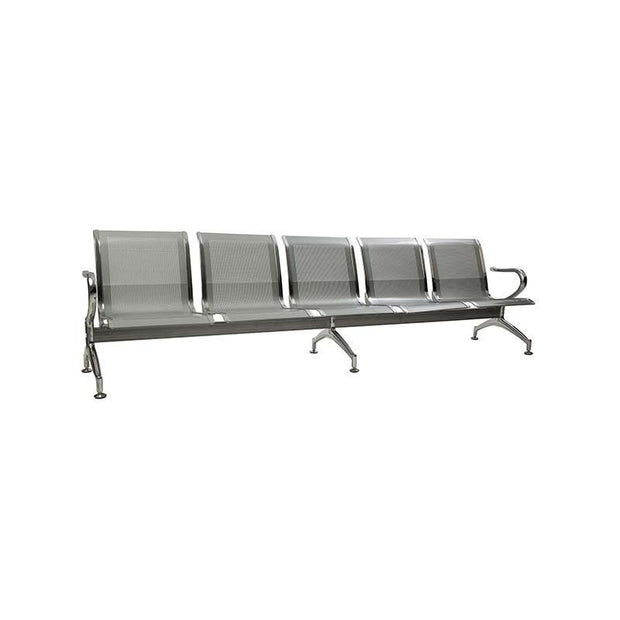 Airport Bench Heavy Duty Steel Five-Seater