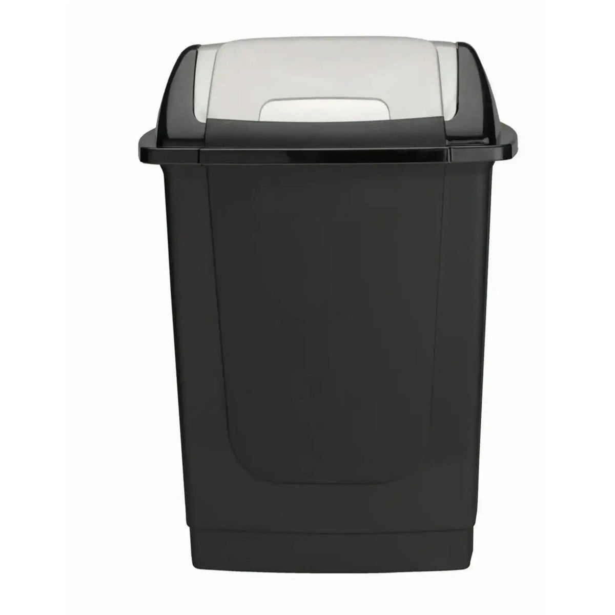 50L Black Easy Flip Dustbin - Office Stock Group