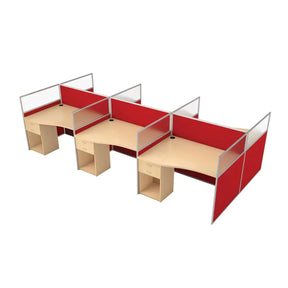 6 – Way Colorado Workstation Office Desk