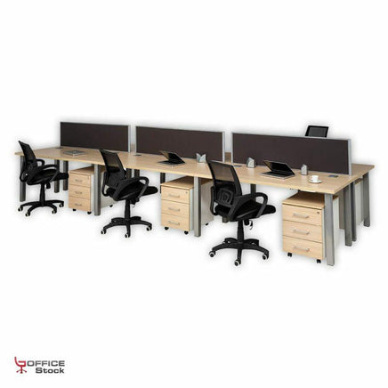 6-Way Tango Workstation Cluster Desks [Office Stock]