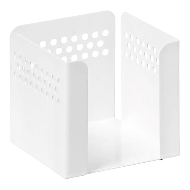 Perforated Steel Paper Cube Holder.