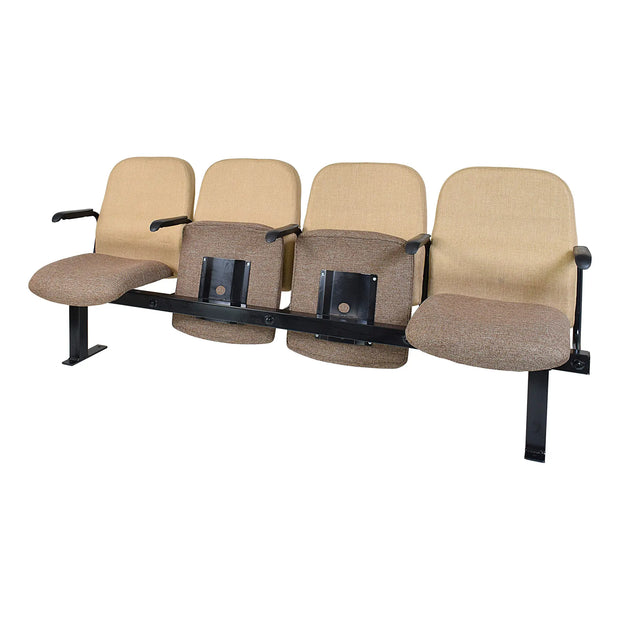 Two Seater Auditorium Seating Range 2A with Tip Up Seats and Arms