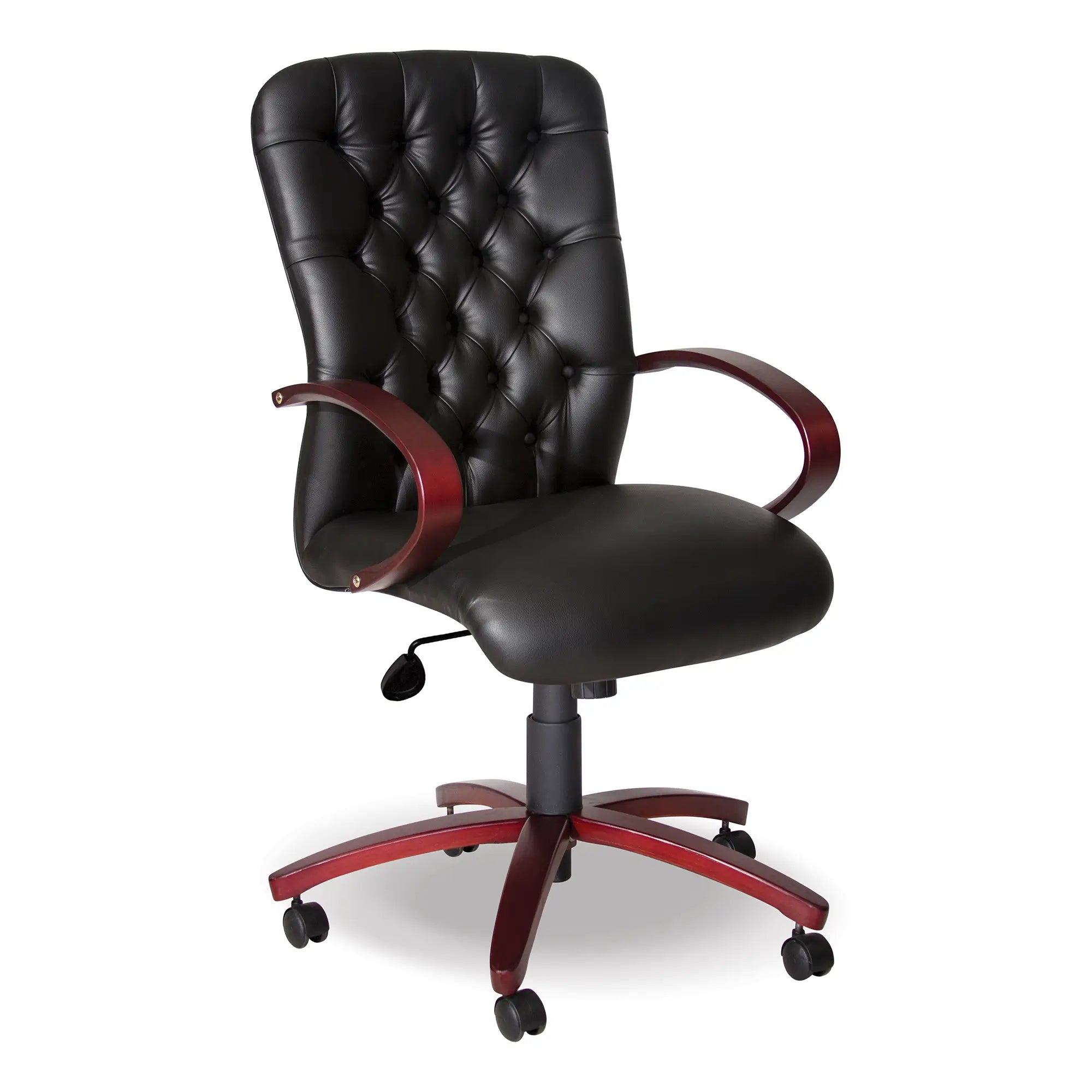 Dark Slate Gray Adda High-back Wooden Office Chair