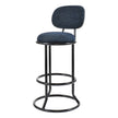 Three Ring Barstool with Backrest