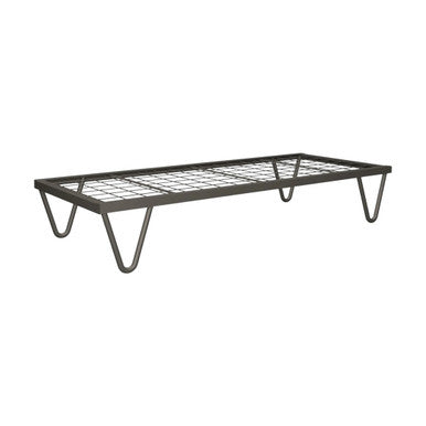 Divan Single Steel Bed 1900L x 760D x 325mm High (Welded Mesh 100 x 100 mm with No Head and Foot Rest) with v-Leg