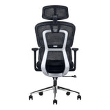 Black Mesh Office Chair with Chrome Frame and High Backrest, Adjustable Features, on Five-Star Base with Wheels, from Office Stock South Africa, a Brand 67 Product, Ideal as an Ergonomic Office Chair South Africa.