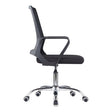 C4029 Black Mesh Office Chair with Chrome Frame, Medium-back Design, and Five Caster Wheels, Ideal for South Africa Office Furniture, Featuring Breathable Mesh Material and Ergonomic Support for Comfort, from Brand 67.