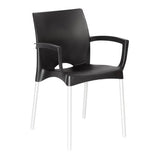 Cafe Style Black Indoor & Outdoor Dining Chair