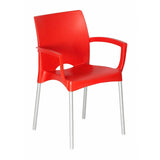 Cafe Style Red Indoor & Outdoor Dining Chair