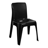 Split Heavy Duty Black Indoor & Outdoor Dining Chair