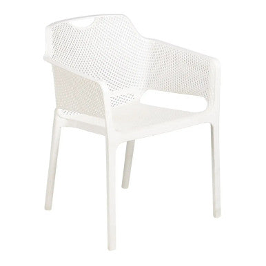 Luxe White Indoor & Outdoor Dining Chair