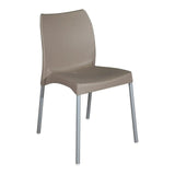 Easy Seat Cappuccino Armless Indoor & Outdoor Dining Chair