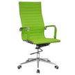 Classic Eames Pleather High-back Chair in Green