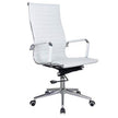 Classic Eames Pleather High-back Chair in White