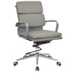 Classic Eames Cushion Medium-back Chair in Grey