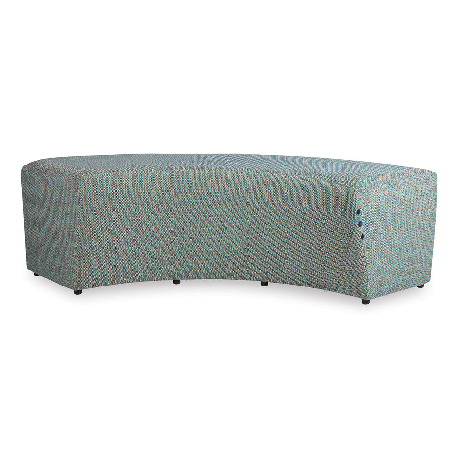 Concave Three Button Ottoman