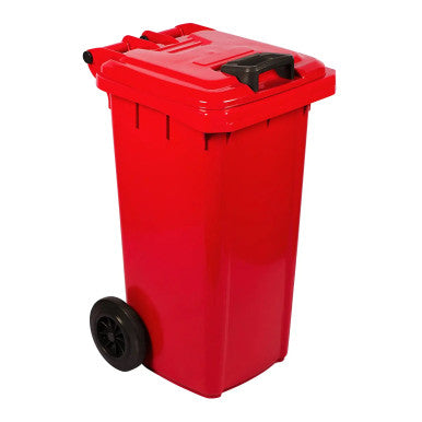 All-weather Wheelie 80L Red Bin