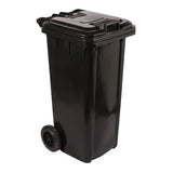 All-weather Wheelie 120L Black Bin