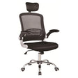 DB116 Black Mesh with Silver Frame High-Back Office Chair