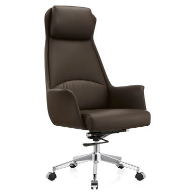 DB159 Bonded Leather with Aluminium Frame Executive High-Back Office Chair
