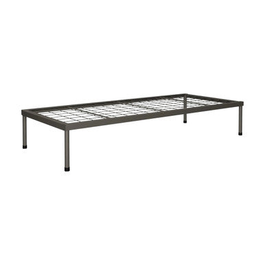 Divan Single Steel Bed 1900L x 760D x 325mm High (Welded Mesh 100 x 100mm with No Head and Foot Rest) - Additional...
