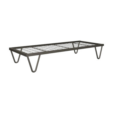Divan Single Steel Bed 1900L x 915D x 325mm High (Welded Mesh 100 x 100 mm with No Head and Foot Rest) with v Leg