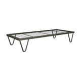Divan Single Steel Bed 1900L x 915D x 325mm High (Welded Mesh 100 x 100 mm with No Head and Foot Rest) with v Leg