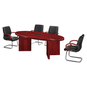 H006 Boardroom Table 2400 mm - Mahogany Veneer