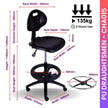 Bum Draughtsman Chair Specifications