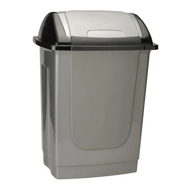 50L Silver Easyflip Dustbin