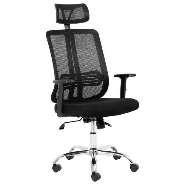 Lenny Chrome High-back Chair