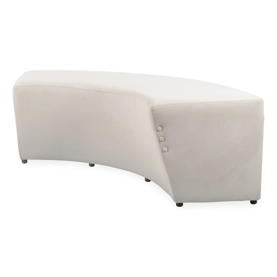 Concave Three Button Ottoman