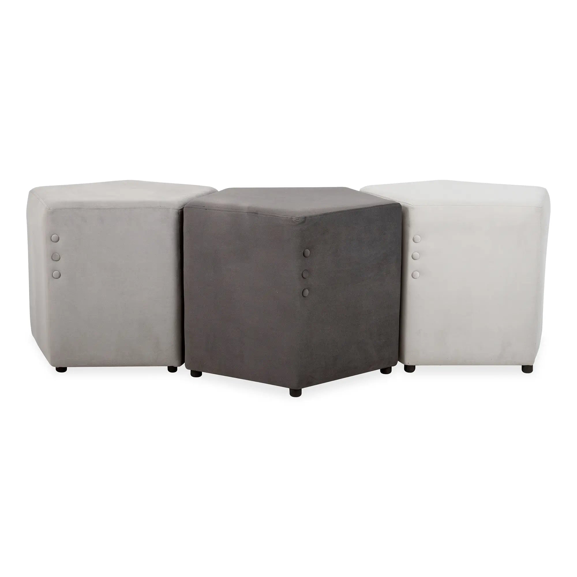 Pentagon Three Button Ottoman