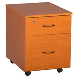 Mobile Pedestal, 1 Drawer, 1 Filer in Cherry Melawood