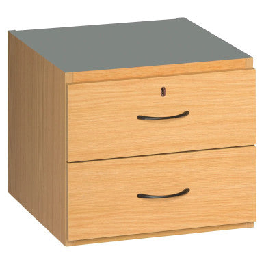 Sorted Fitted Pedestal 2 Draw in Oak Melawood