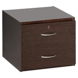 Fitted Pedestal 2 Draw in Wenge Melawood