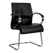 Salvador Chrome Oval Tube Integral Sleigh Visitor Office Chair