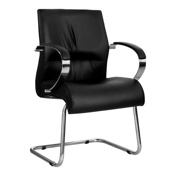 Salvador Chrome Visitor Office Chair Visitor Office Chair [Office Stock]