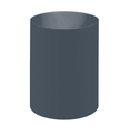 Plastic Waste Paper Bin Abs Grey